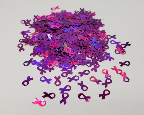 Holo Purple Awareness Ribbon
